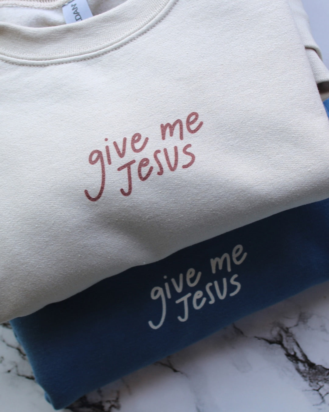 "Give Me Jesus" Sand Unisex Crewneck