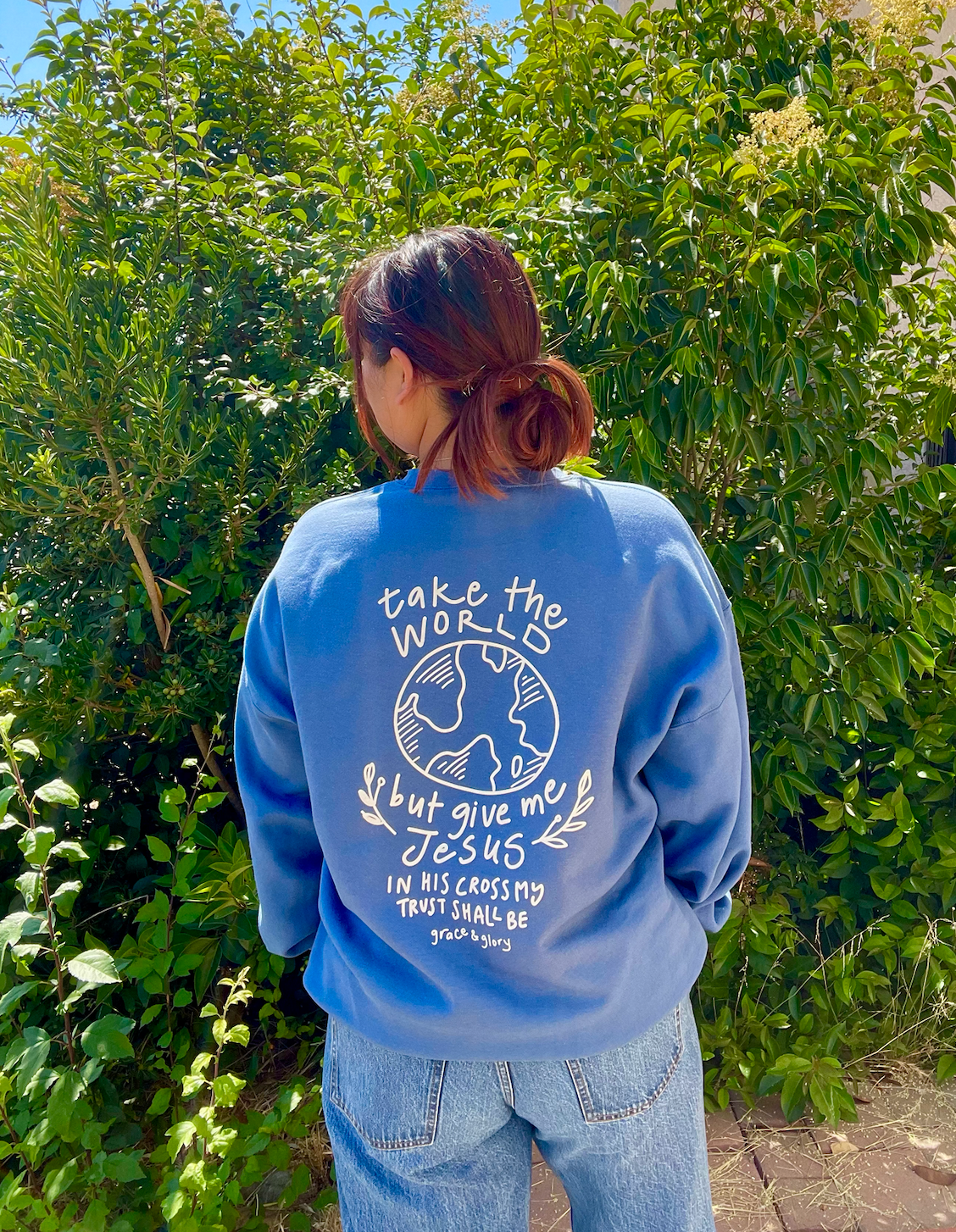 "Give Me Jesus" Sand Unisex Crewneck