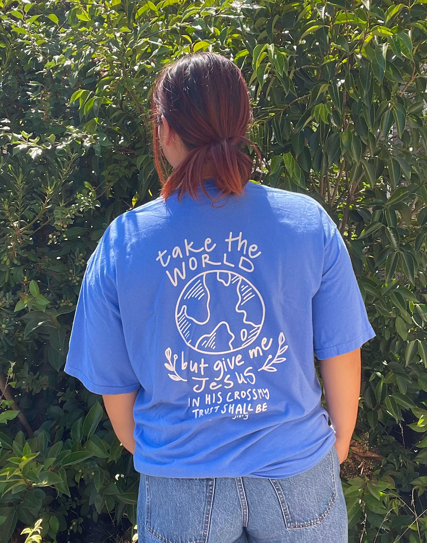 "Give Me Jesus" Mystic Blue Premium Shirt