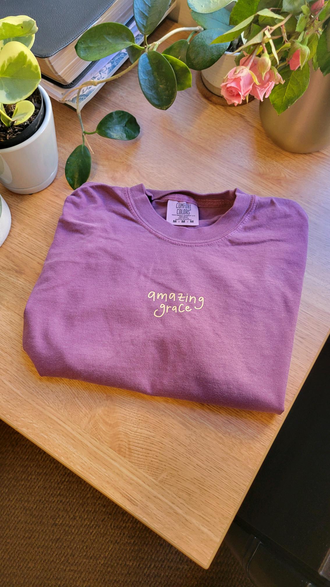 "Amazing Grace" Premium Purple Berry T-Shirt