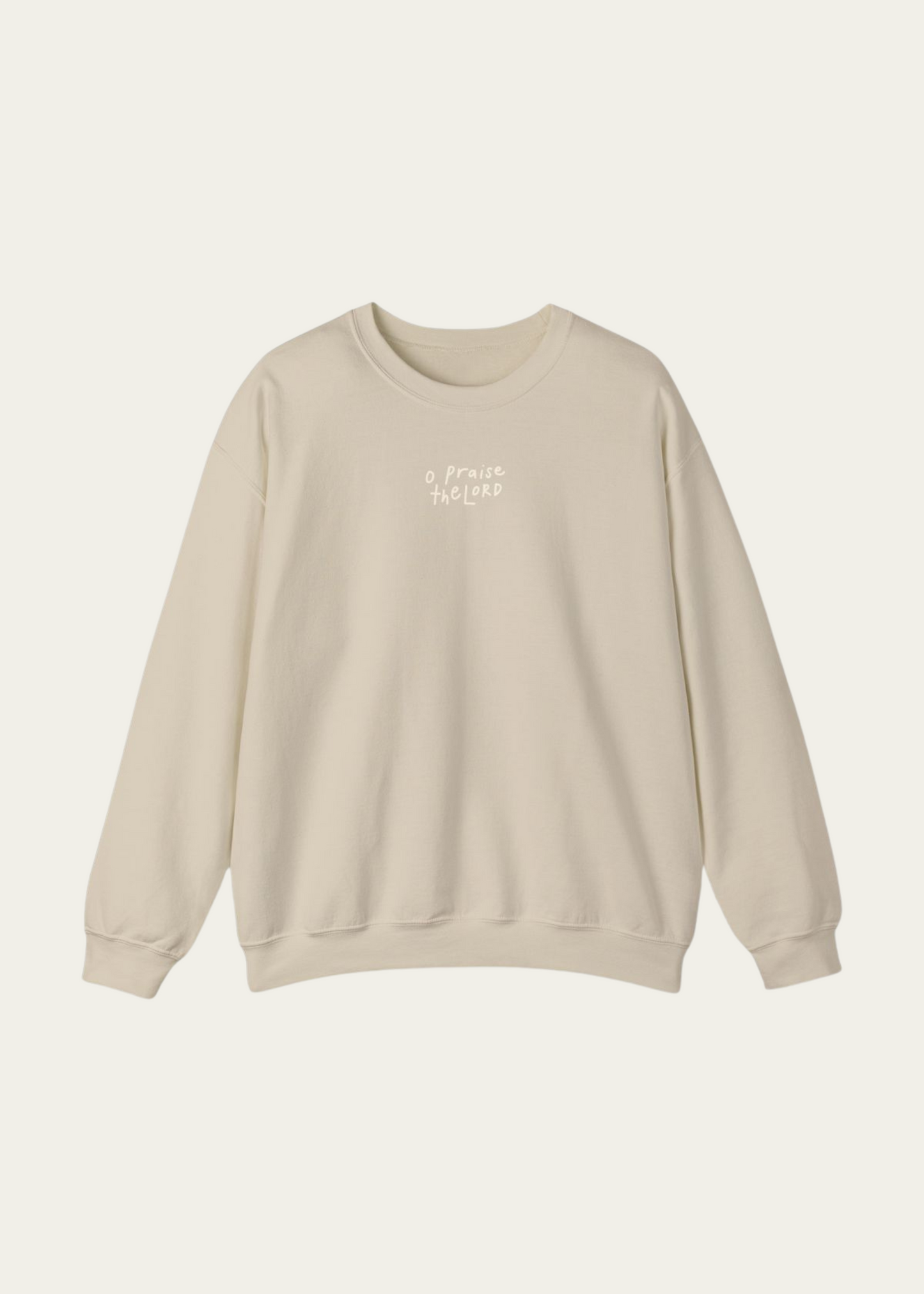 "O Praise the Lord" Sand Crewneck