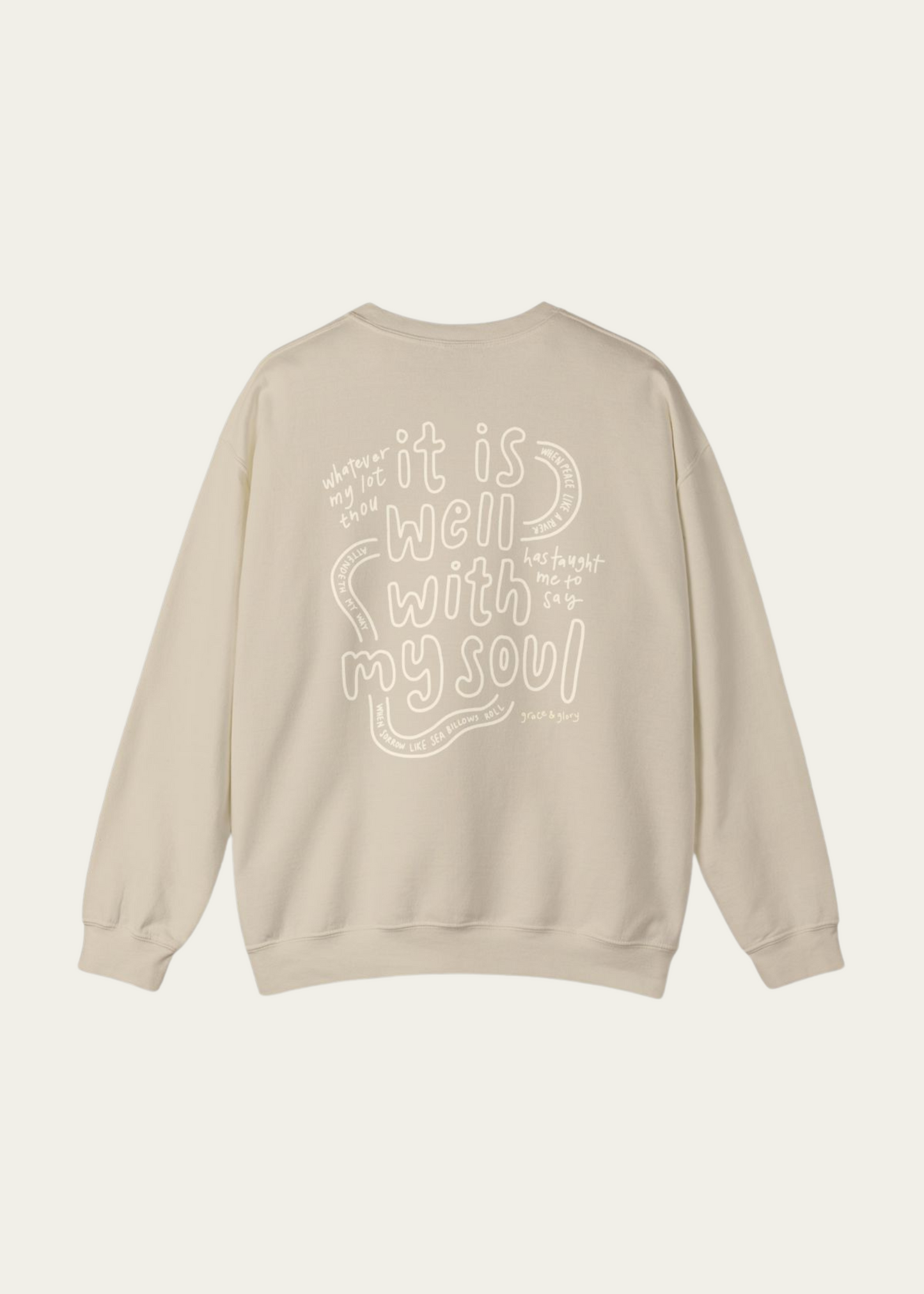 "O Praise the Lord" Sand Crewneck