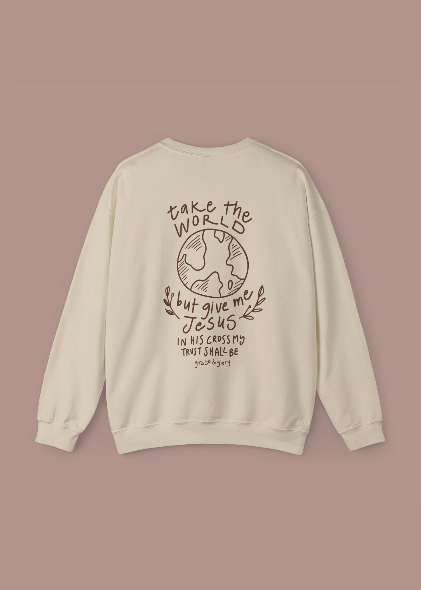 "Give Me Jesus" Sand Unisex Crewneck