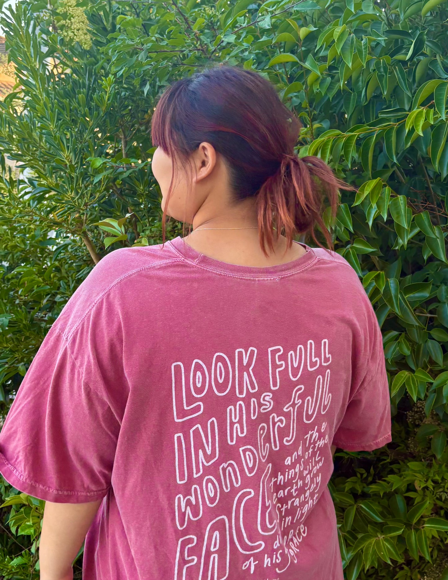 "Turn Your Eyes Upon Jesus" Premium Crimson T-Shirt