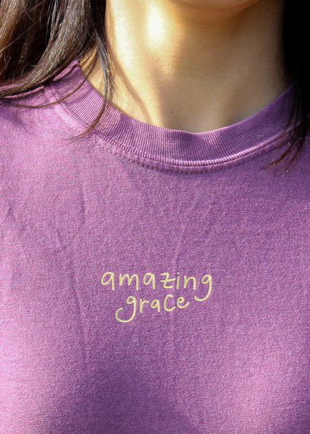 "Amazing Grace" Premium Purple Berry T-Shirt