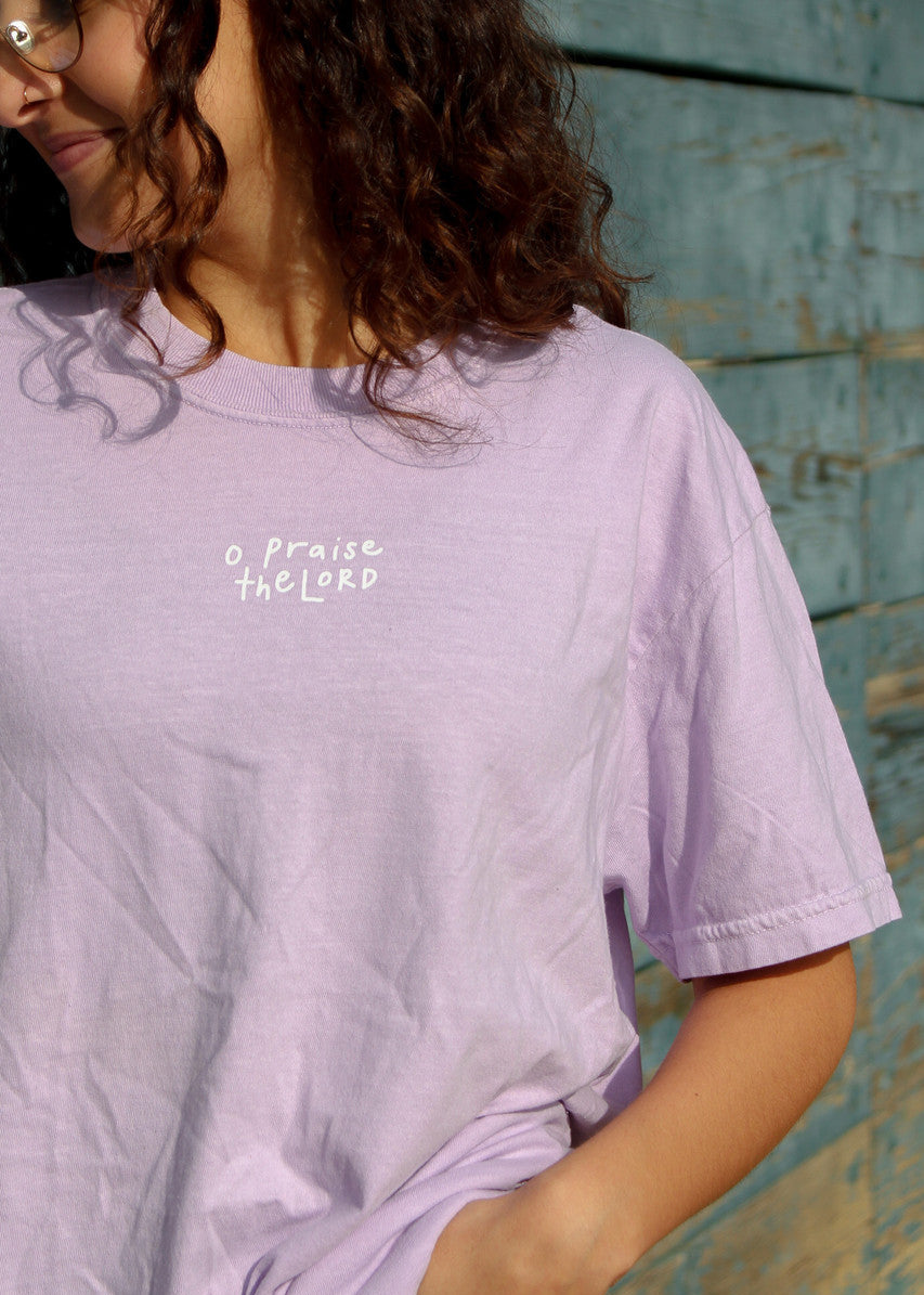 "O Praise the Lord" Premium Orchid T-Shirt