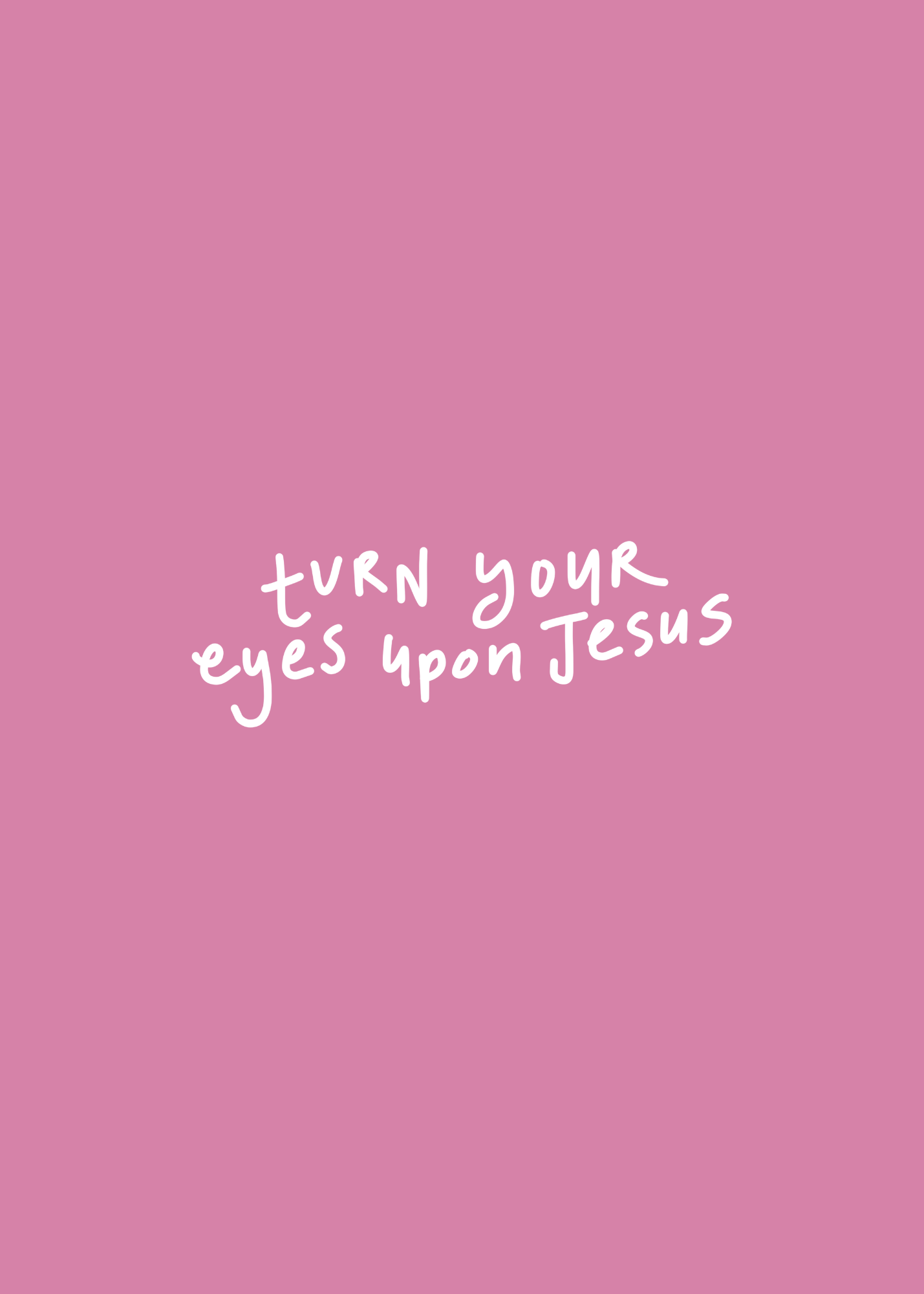 Turn Your Eyes Upon Jesus