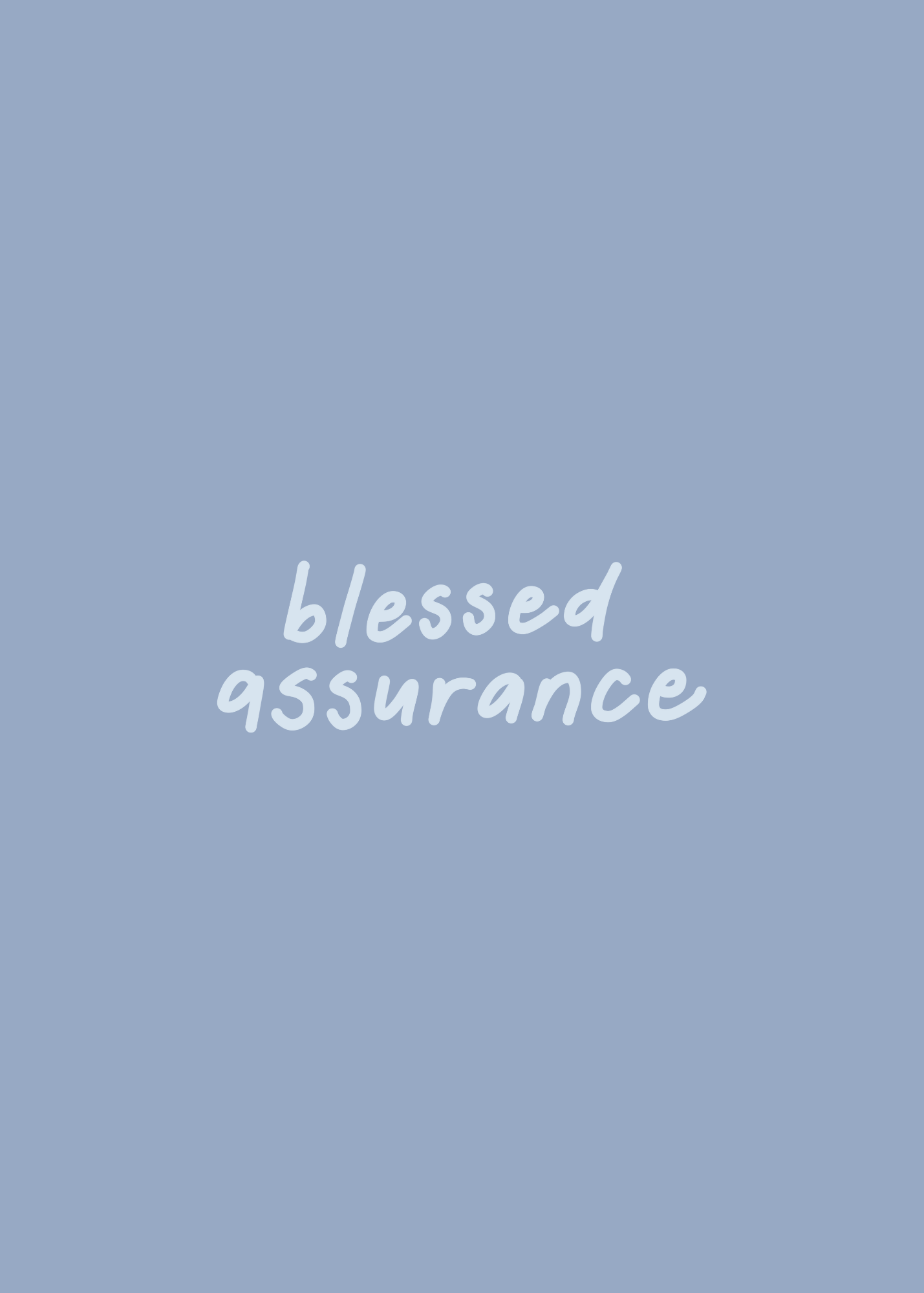 Blessed Assurance