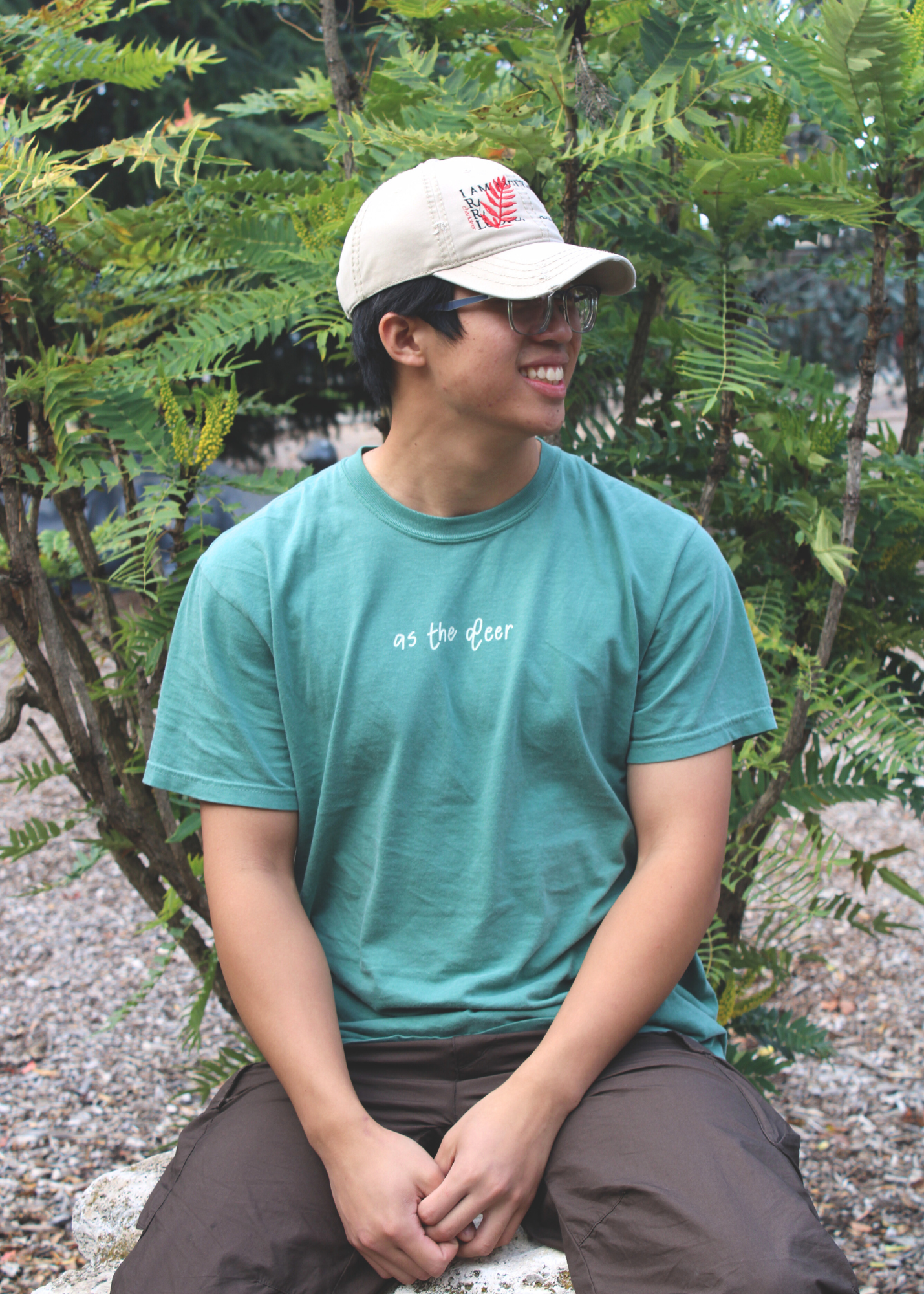 "As The Deer" Moss Light Green Premium Shirt