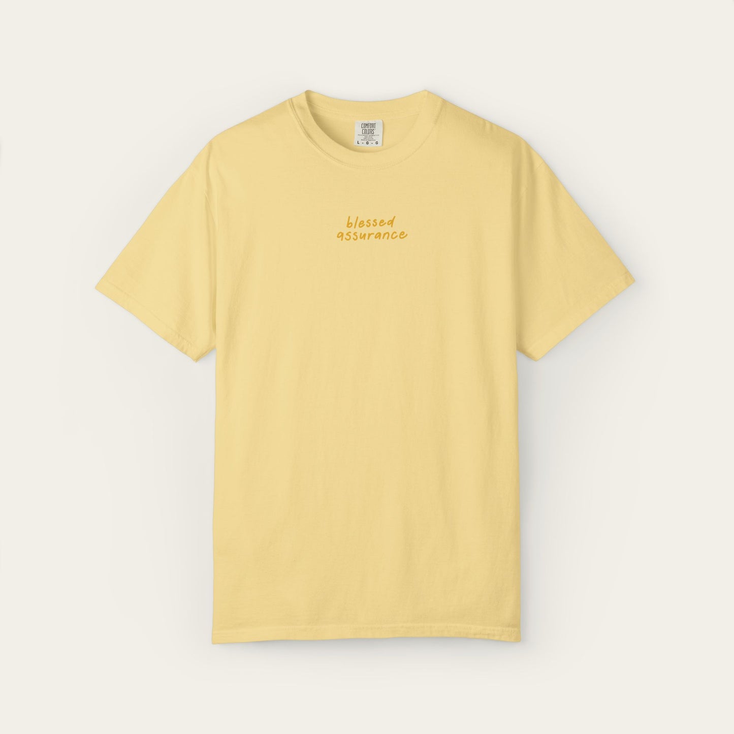 "Blessed Assurance" Butter Premium Shirt