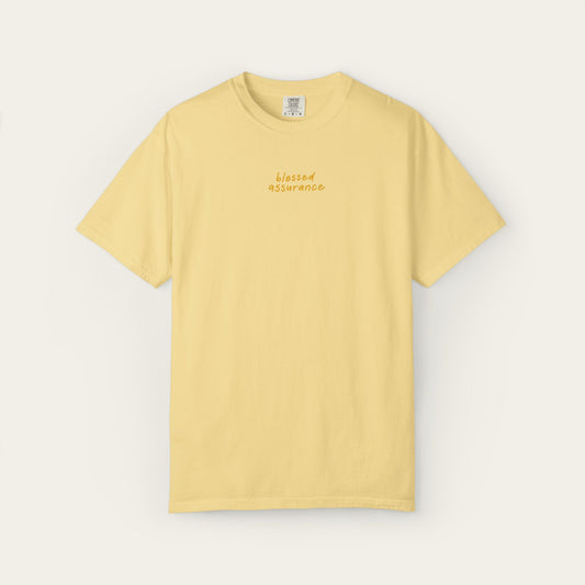 "Blessed Assurance" Butter Premium Shirt