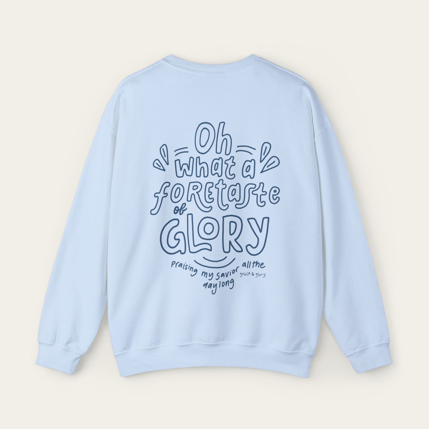 "Blessed Assurance" Light Blue Unisex Crewneck