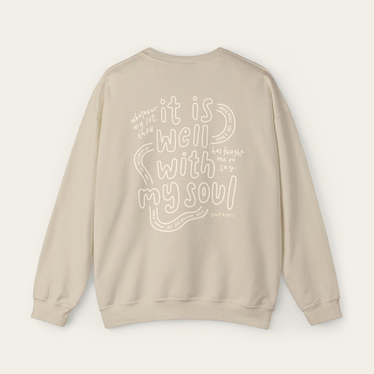 "O Praise the Lord" Sand Crewneck