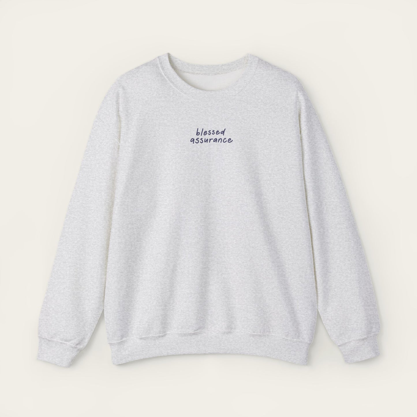 "Blessed Assurance" Light Blue Unisex Crewneck