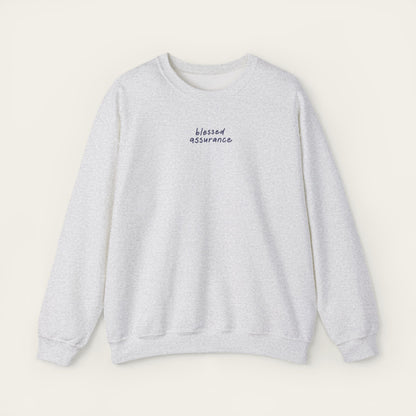 "Blessed Assurance" Light Blue Unisex Crewneck