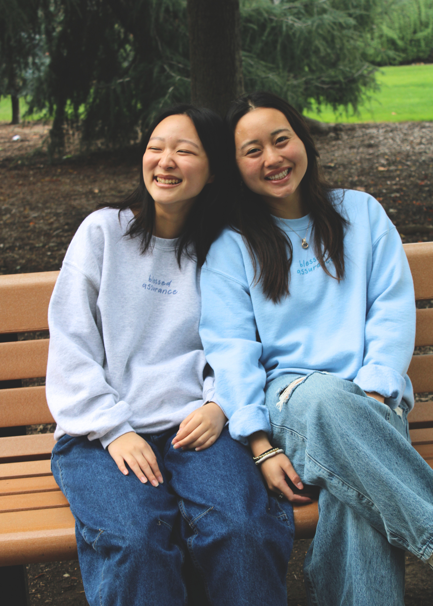 "Blessed Assurance" Light Blue Unisex Crewneck