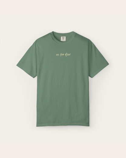 "As The Deer" Moss Light Green Premium Shirt