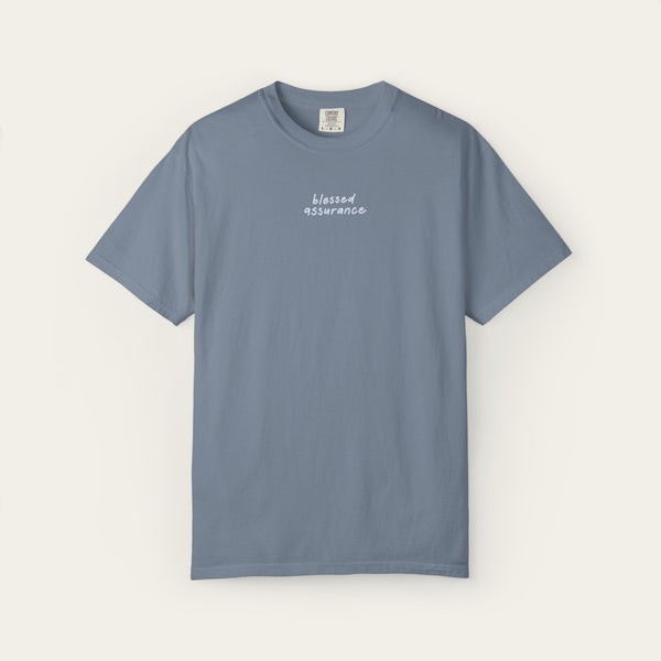 "Blessed Assurance" Blue Jean Premium Shirt