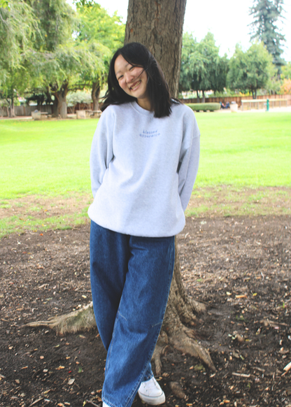 "Blessed Assurance" Light Blue Unisex Crewneck