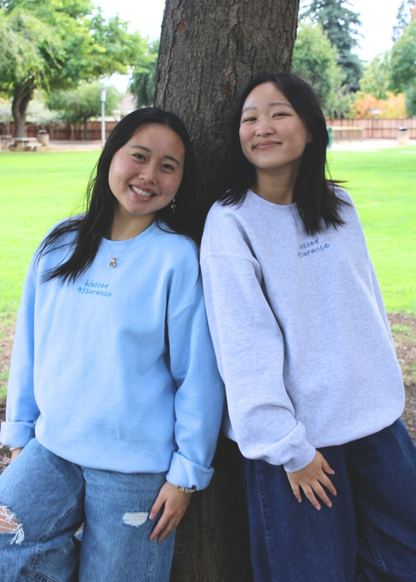 "Blessed Assurance" Light Blue Unisex Crewneck