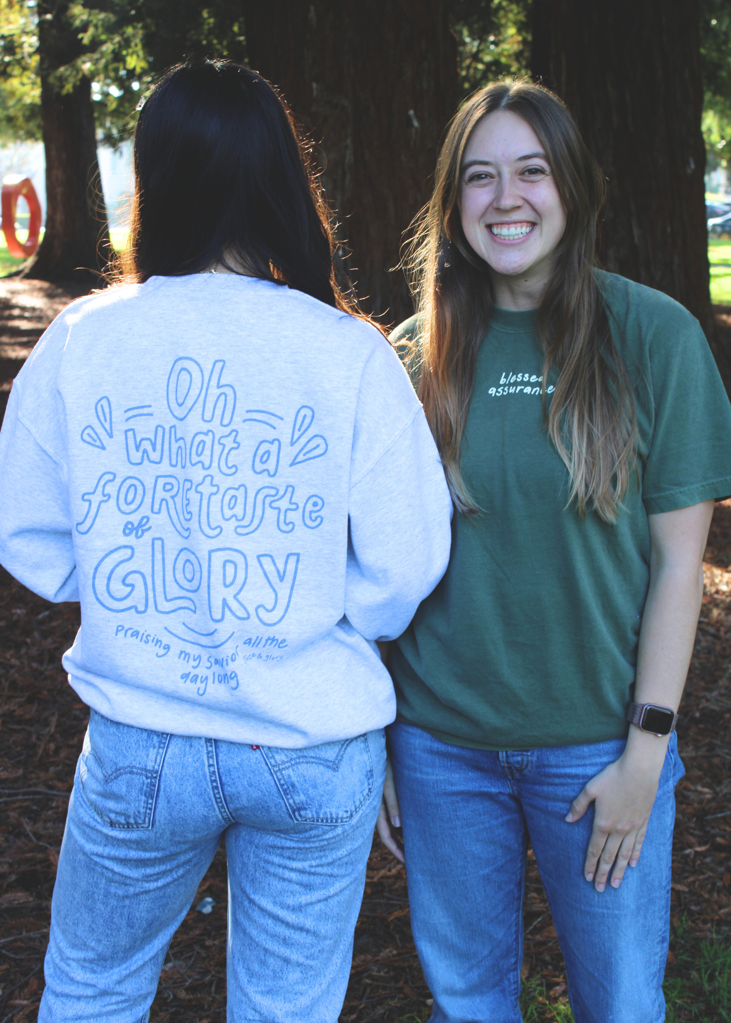 "Blessed Assurance" Light Blue Unisex Crewneck