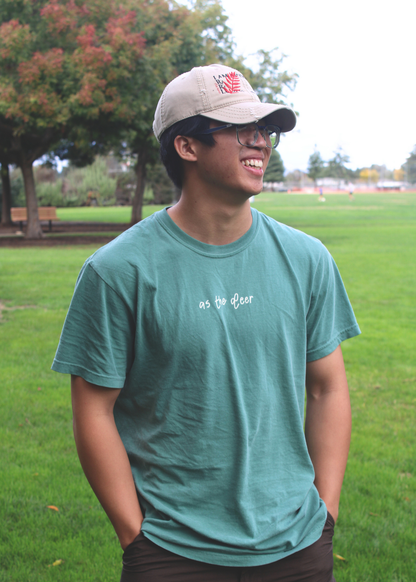 "As The Deer" Moss Light Green Premium Shirt