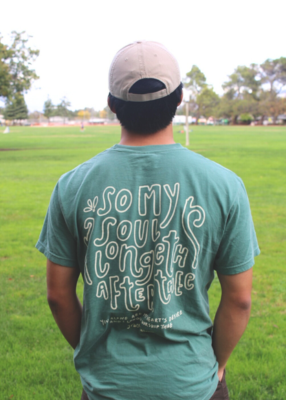 "As The Deer" Moss Light Green Premium Shirt