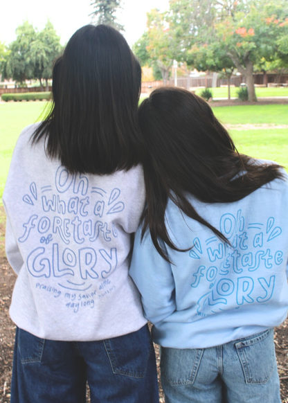 "Blessed Assurance" Light Blue Unisex Crewneck