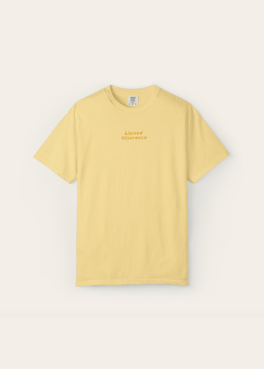 "Blessed Assurance" Butter Premium Shirt