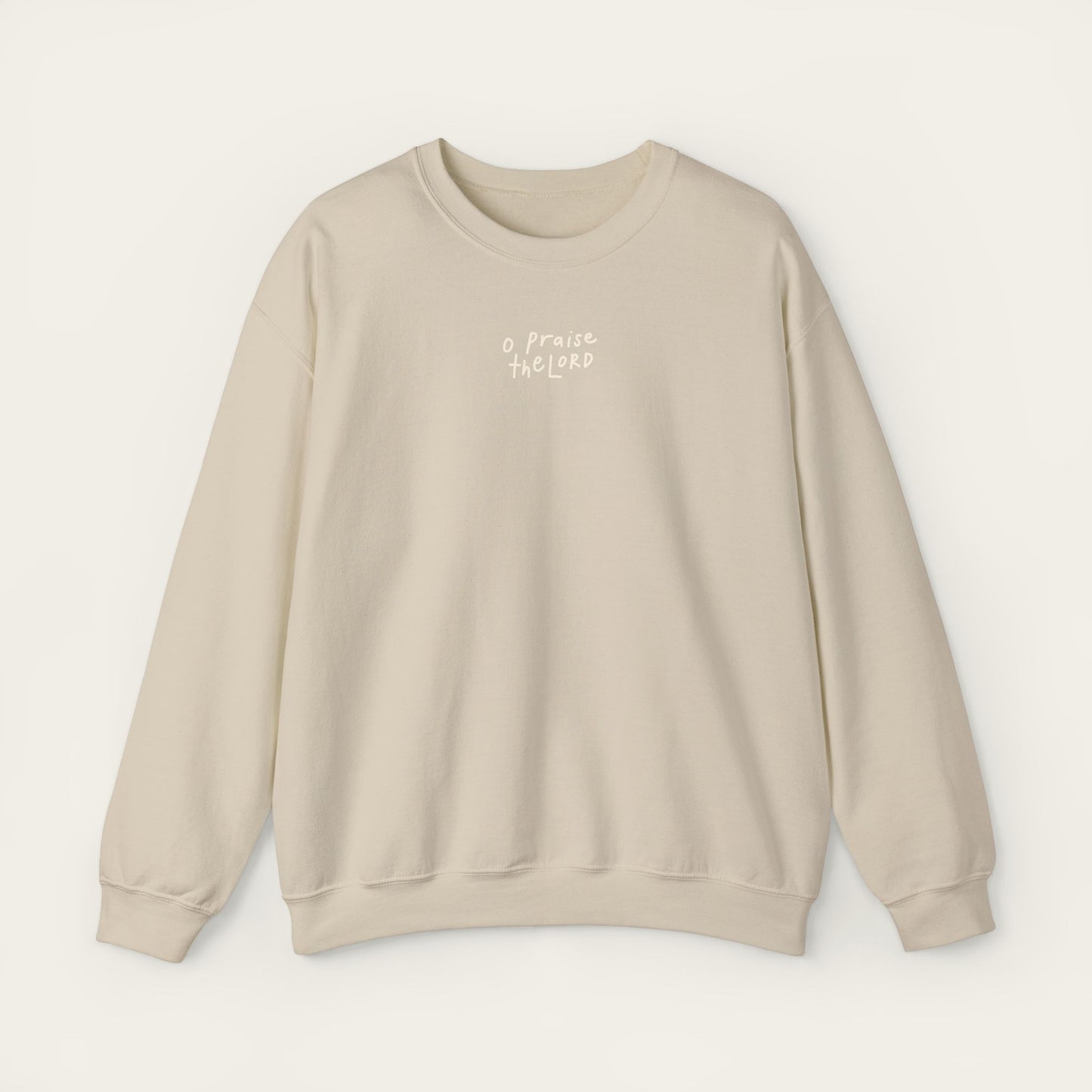 "O Praise the Lord" Sand Crewneck