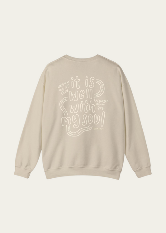 "O Praise the Lord" Sand Crewneck