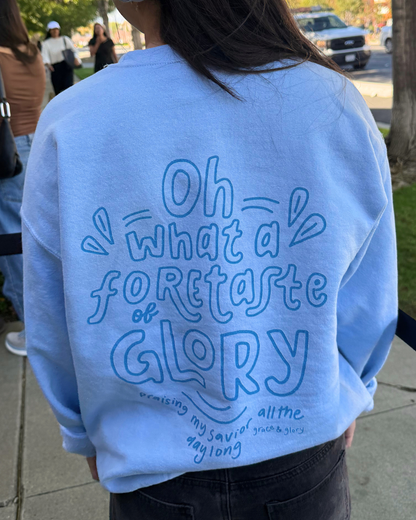"Blessed Assurance" Light Blue Unisex Crewneck