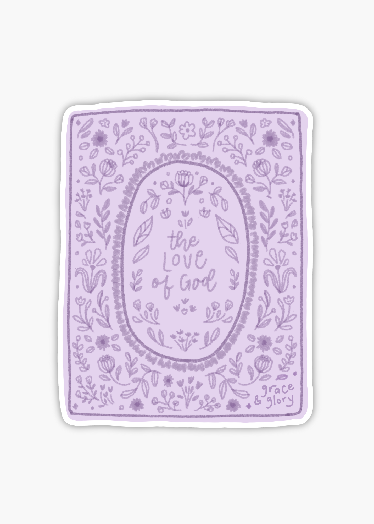 "The Love of God" Premium Hymn Sticker