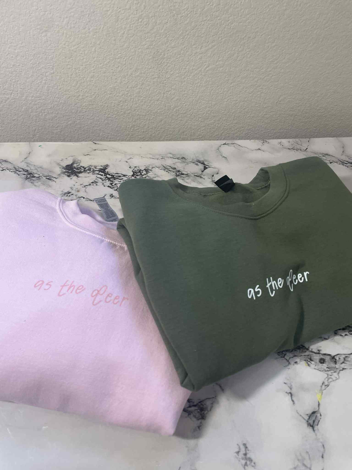 "As the Deer" Military Green Unisex Crewneck