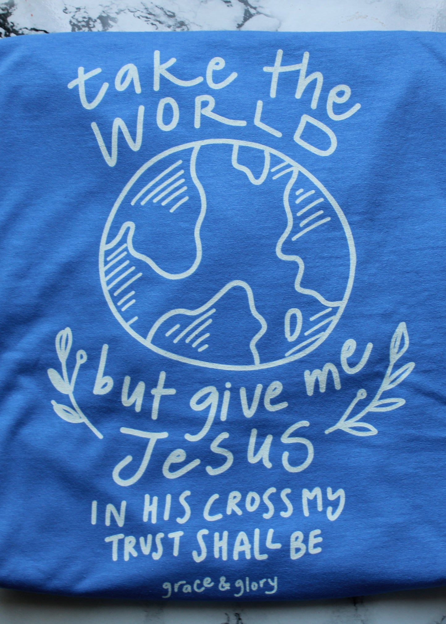 "Give Me Jesus" Mystic Blue Premium Shirt
