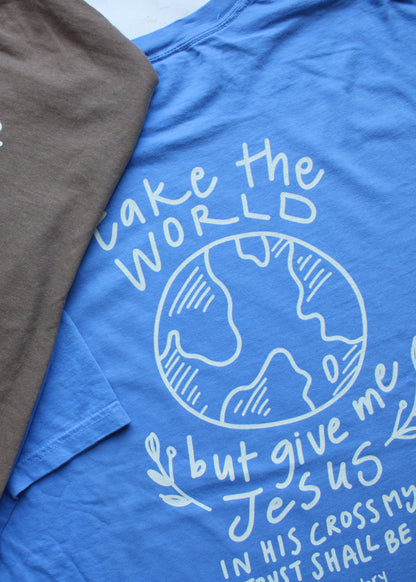 "Give Me Jesus" Mystic Blue Premium Shirt