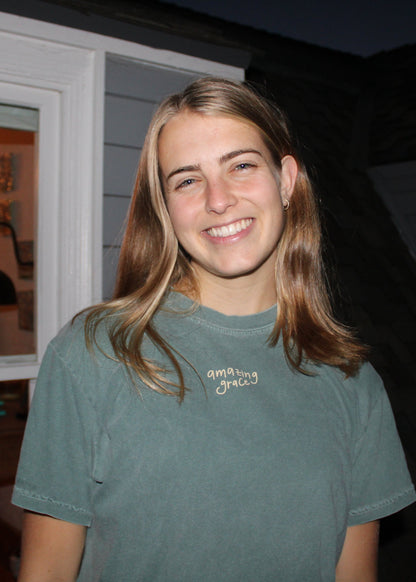 "Amazing Grace" Premium Blue Spruce T-Shirt