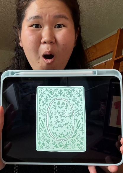 "Great is Thy Faithfulness" Premium Hymn Sticker