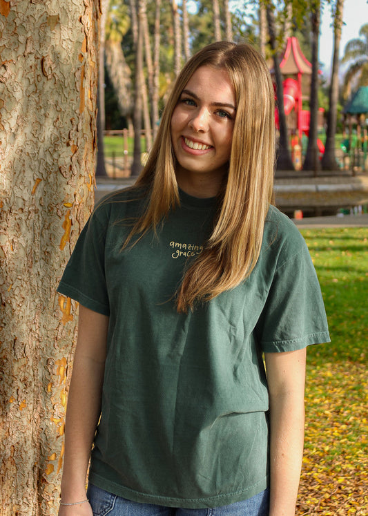 "Amazing Grace" Premium Blue Spruce T-Shirt