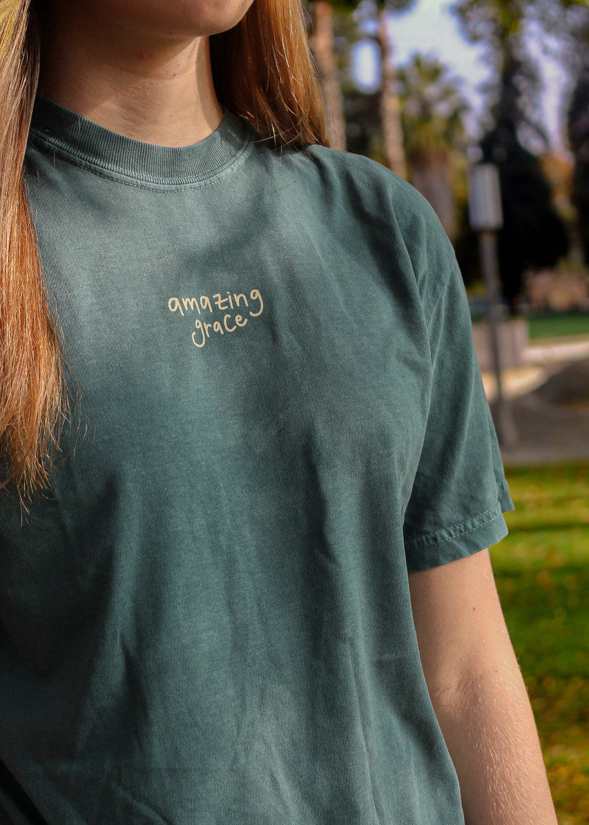 "Amazing Grace" Premium Blue Spruce T-Shirt