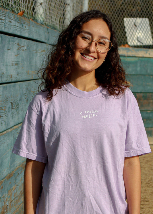 "O Praise the Lord" Premium Orchid T-Shirt