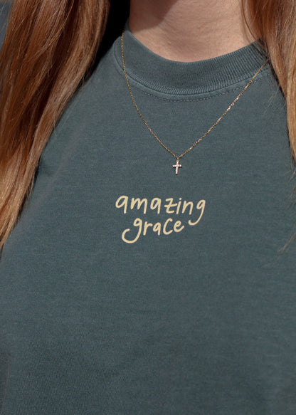 "Amazing Grace" Premium Blue Spruce T-Shirt
